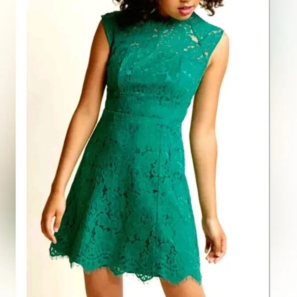 Liza Luxe lace dress | Green | Size M